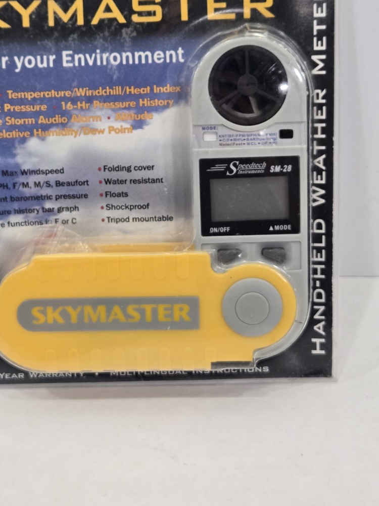New Speedtech SKYMASTER weather meter Model SM-28
