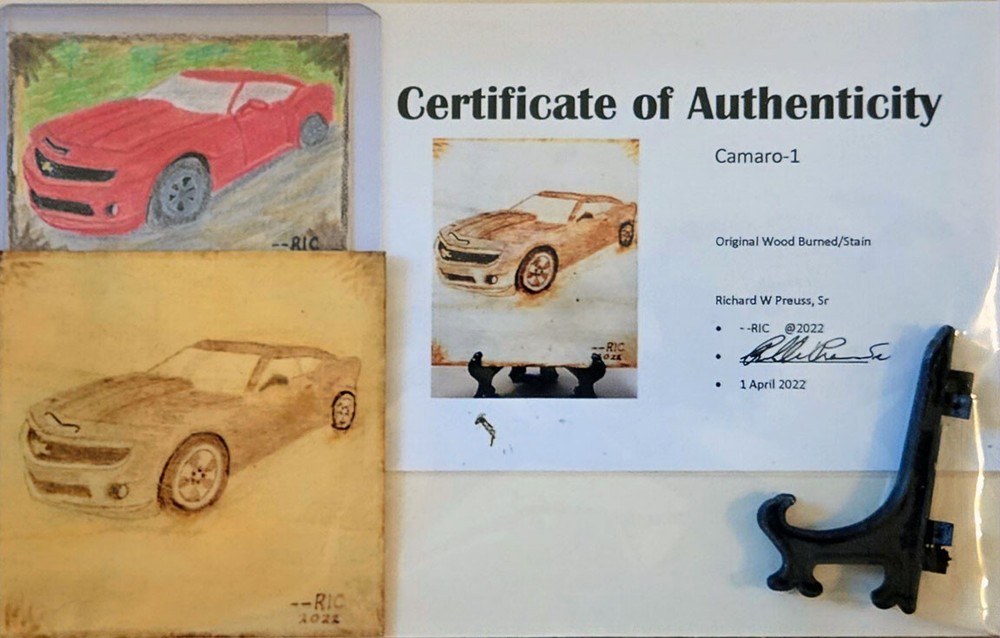 Camaro-1 Wood Burn w/COA