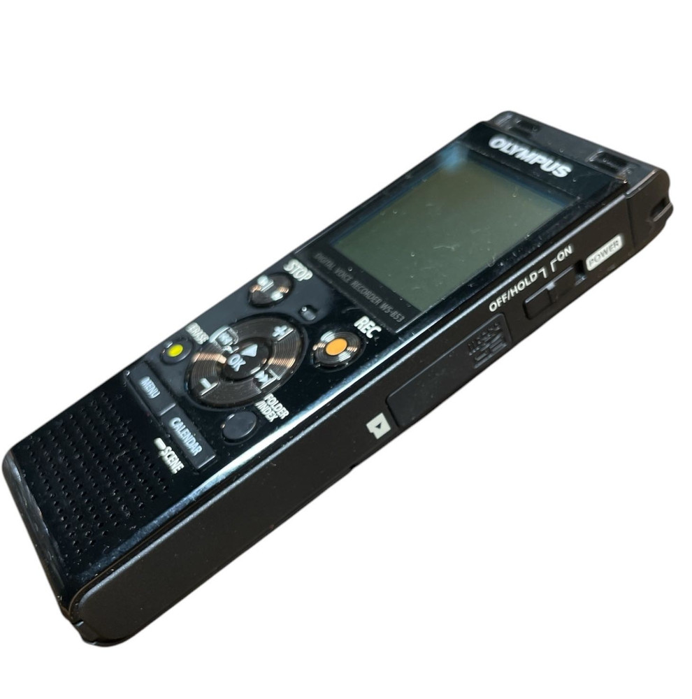 Olympus Digital Voice Recorder WS-853 Micro SD Handheld Black Untested 4.25"