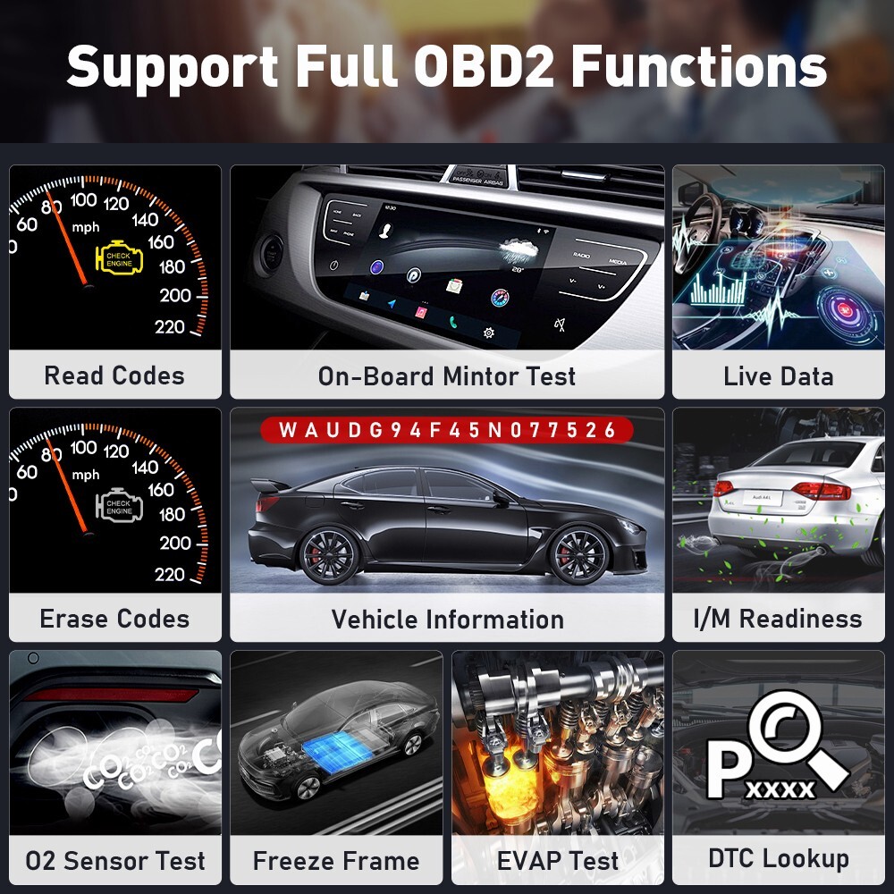 2026 KINGBOLEN Ediag Plus Bluetooth Scanner Car Diagnostic Tool Key ECU Coding