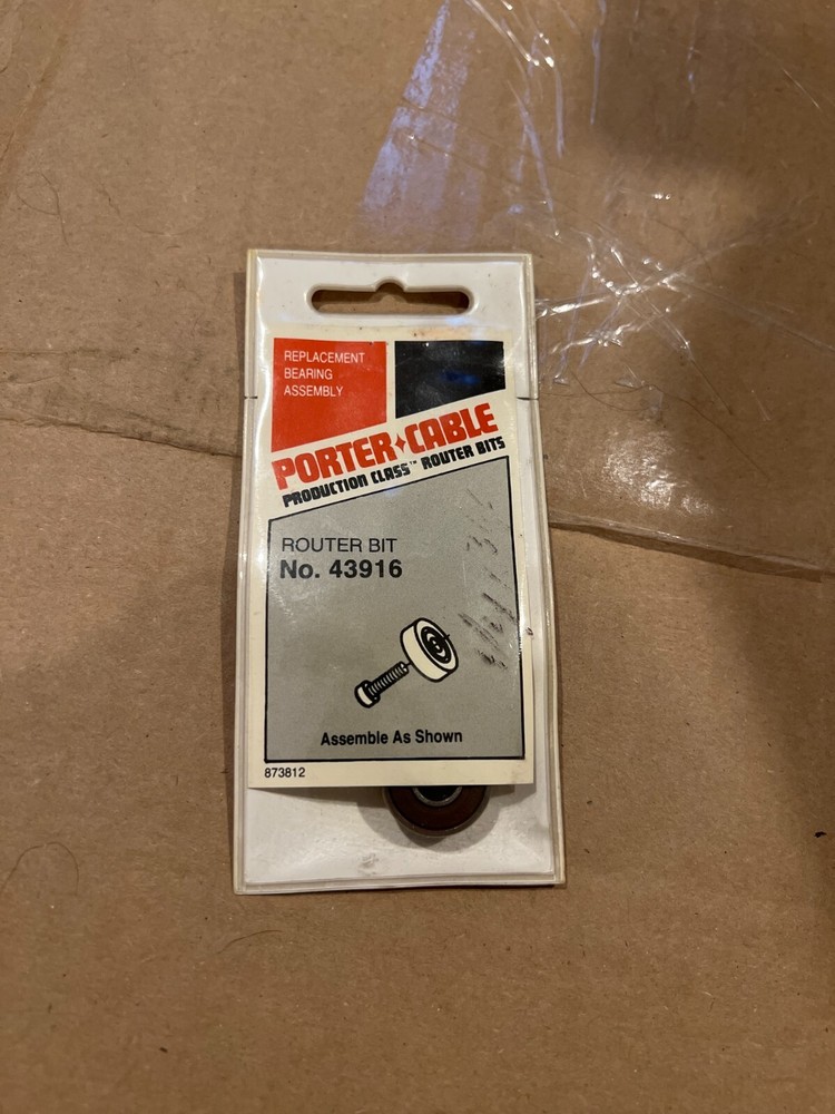 Porter Cable 1/4" I.D. x 3/4" O.D. Solid Surface Replacement Bearing 43916