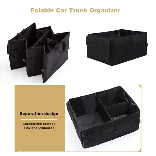 Trunk Organizer, Storage Box - 52L Large Capacity Collapsible Multi
