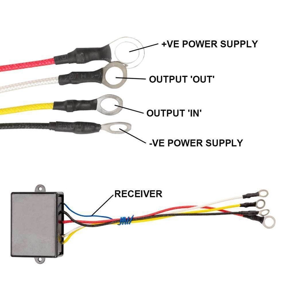 12V 24V Wireless Controller Remote for Winch and Hydraulic Pump Systems