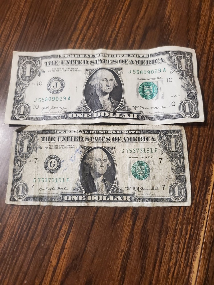Rare 1977 Shrunken Smaller Size Dollar Bill