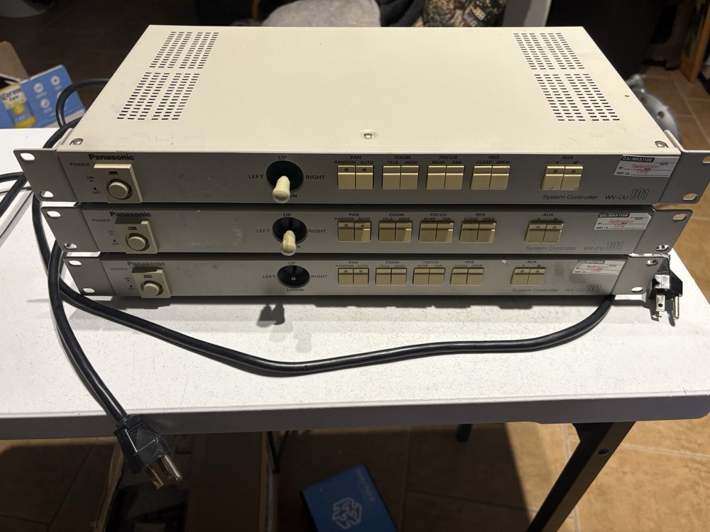 LOT OF 3 PANASONIC Model: WV-CU101 System Controller.