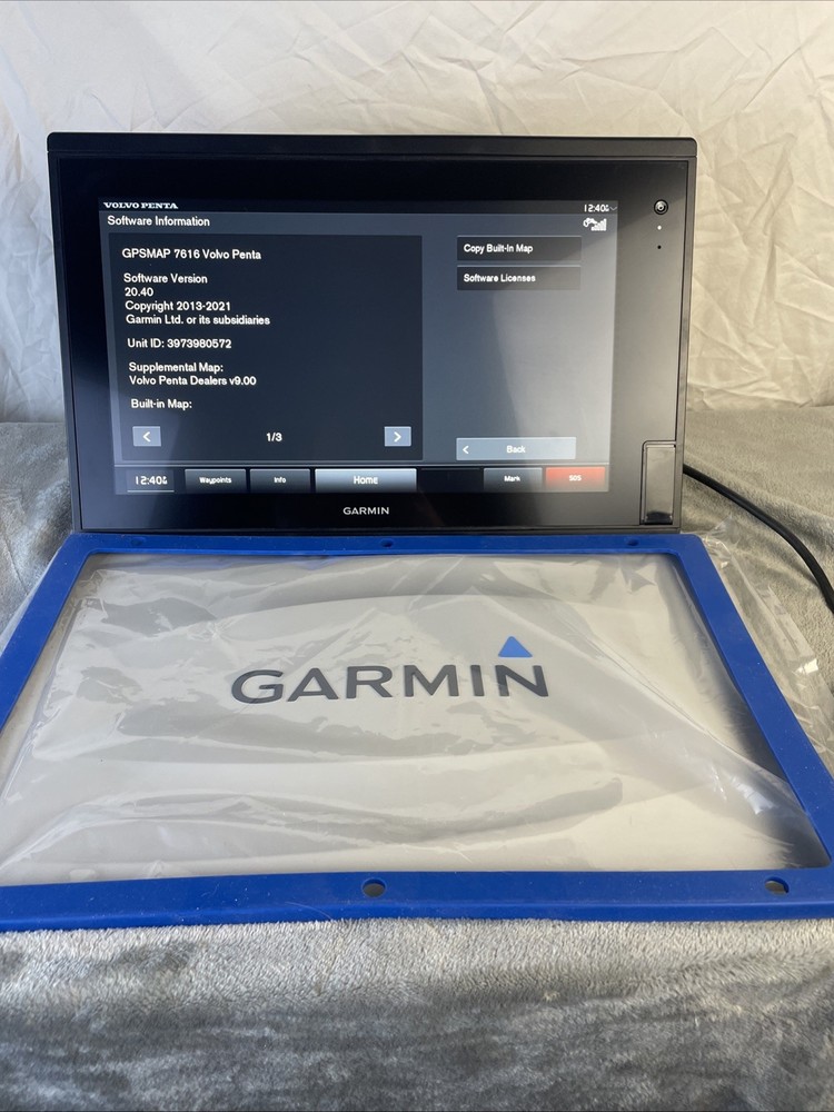 Garmin GPSmap 7616 16″ Chartplotter + Suncover Tested Excellent