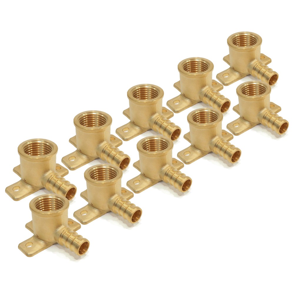 (10) 1/2" PEX BRASS LEAD FREE DROP EAR ELBOWS Fitting replace Everhot BPF8001