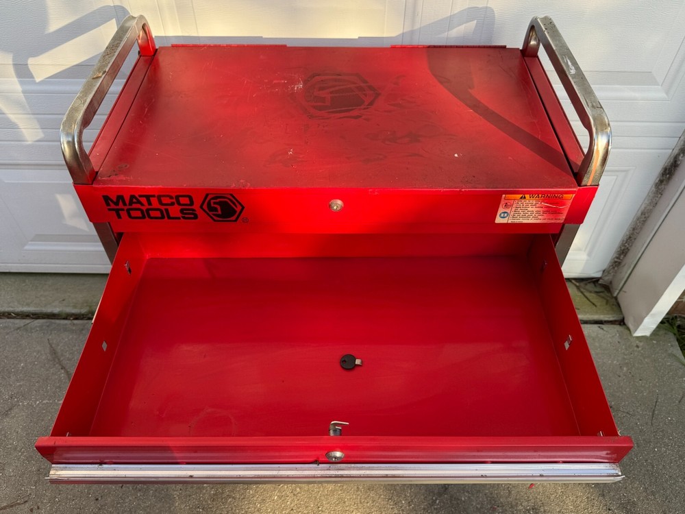 Matco Tools SP8230 Single Drawer Rolling Service Tool Cart w/Lid
