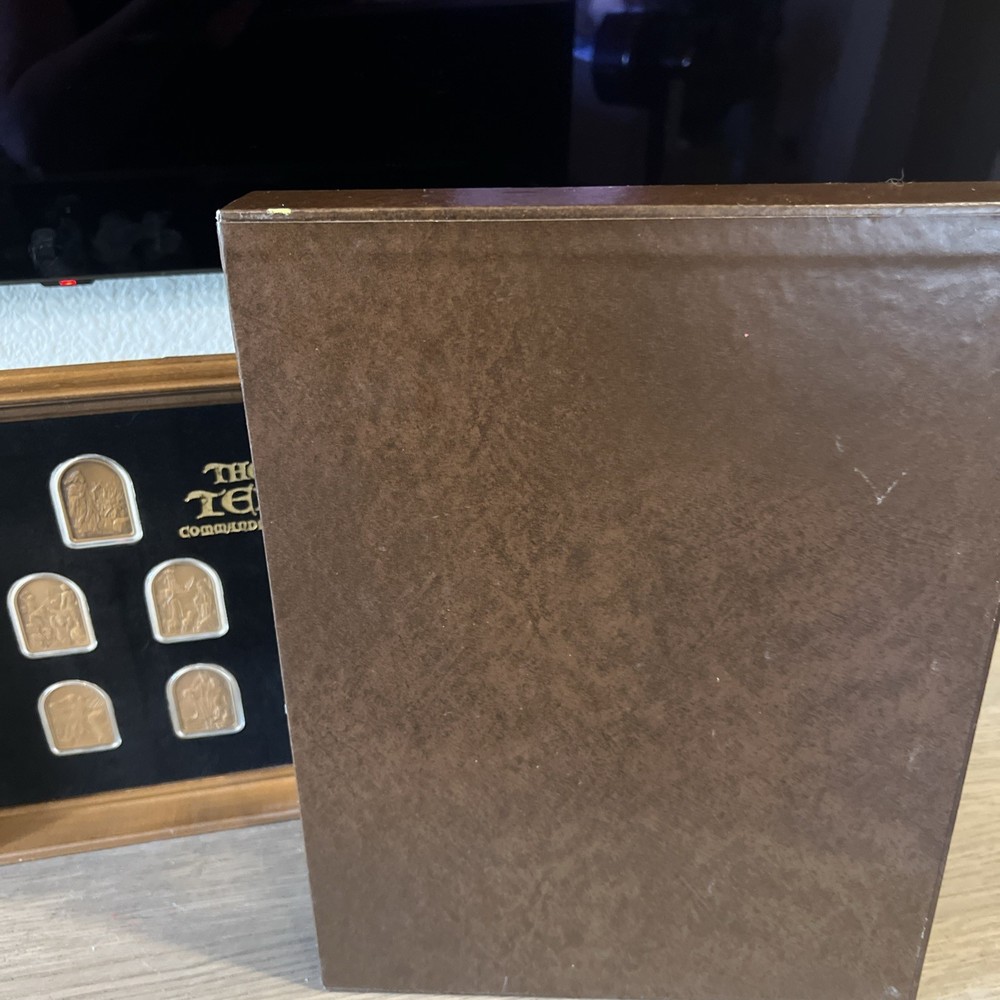 Hamilton Mint Ten Commandments Bronze Ingots with Case & Frame COA #0232/5000