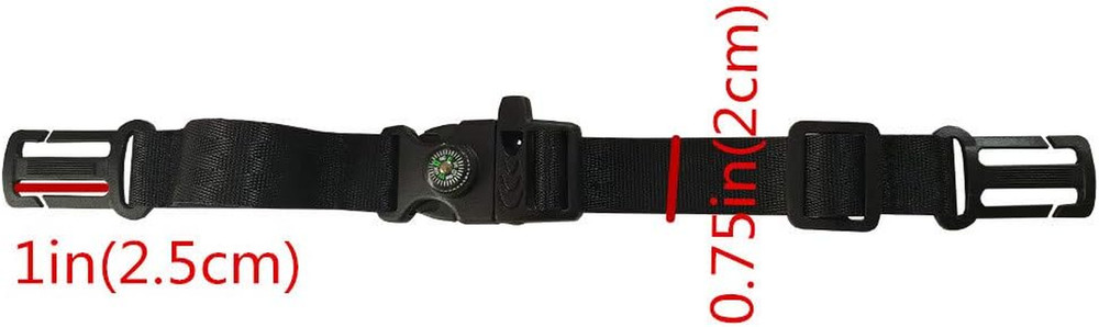 [2 Pack Backpack Chest Strap Heavy Duty Adjustable Backpack Sternum Strap Chest