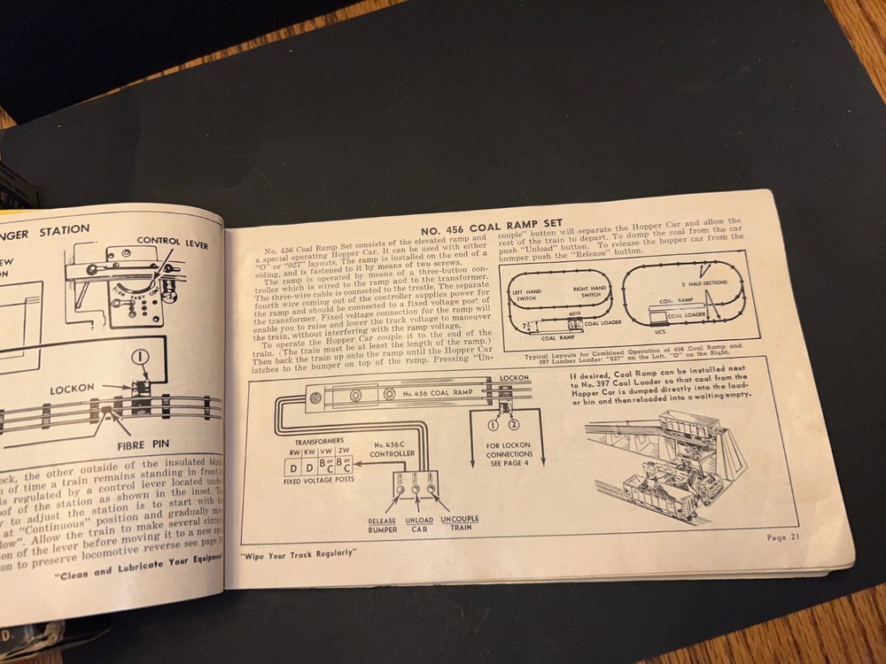 1952 Instructions For Assembling And Operating Lionel Trains & some Grass
