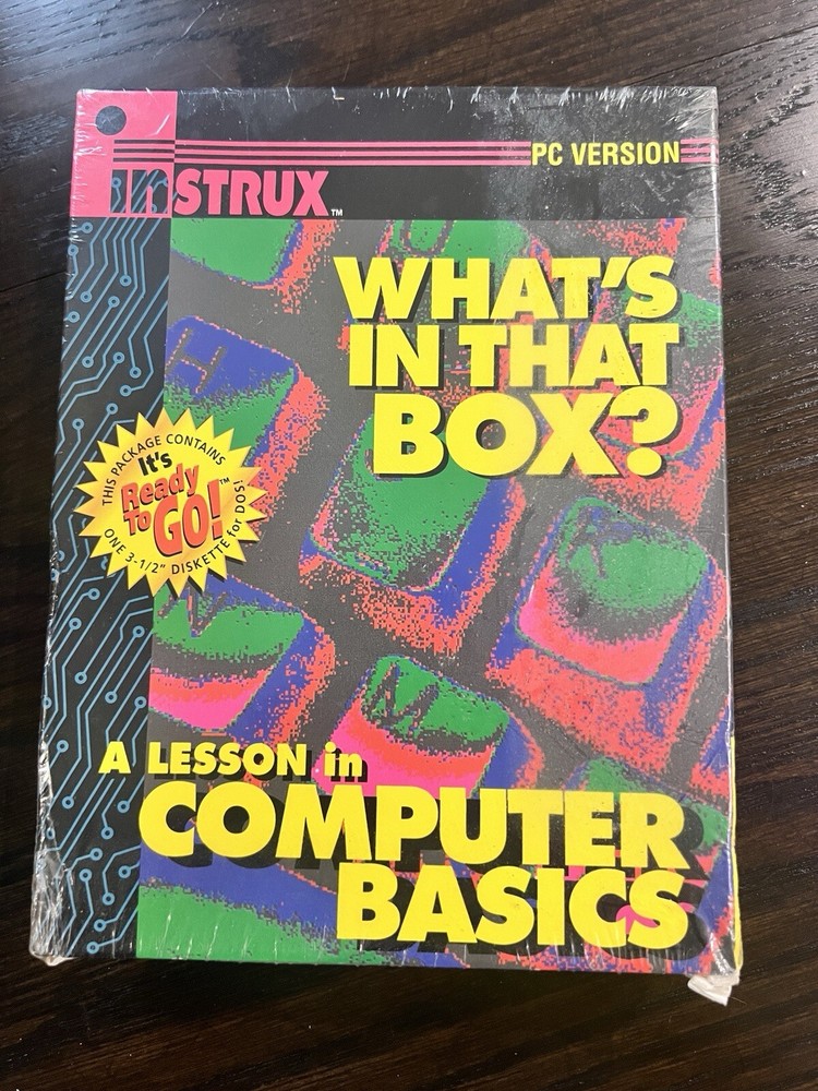 What's In That Box? 1994 A Lesson In Computer Basics PC Version NEW SEALED 3.5”