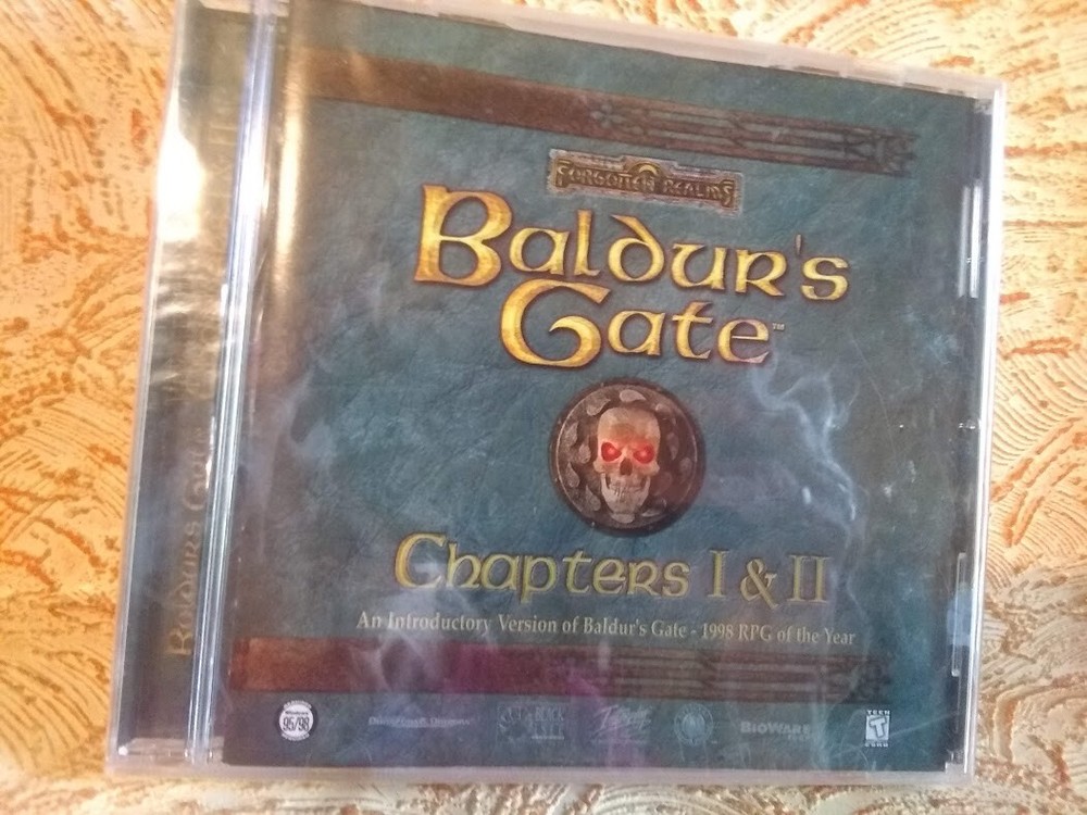 CD Rom PC Game Baldur's Gate 1 & 2 Forgotten Realms Sealed