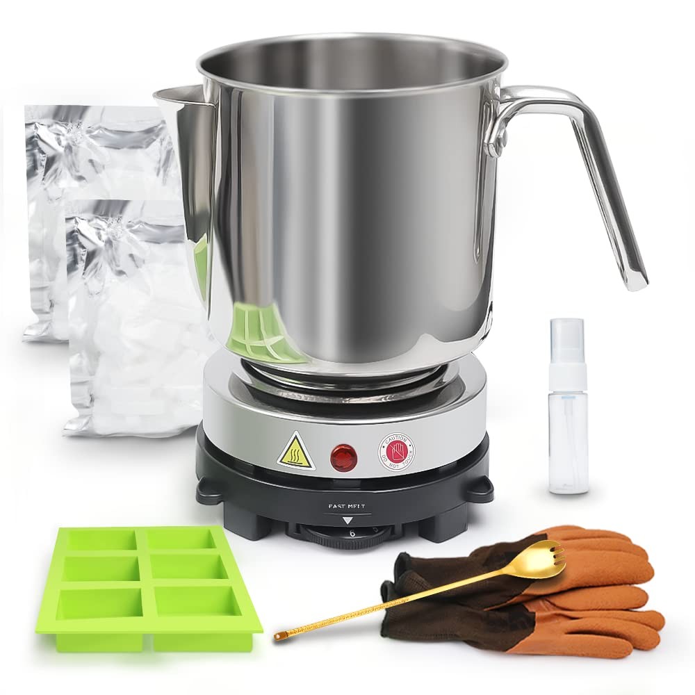 Fast METL Soap Making Kit with Electronic Hot Plate, Basic DIY Soap Making Su...