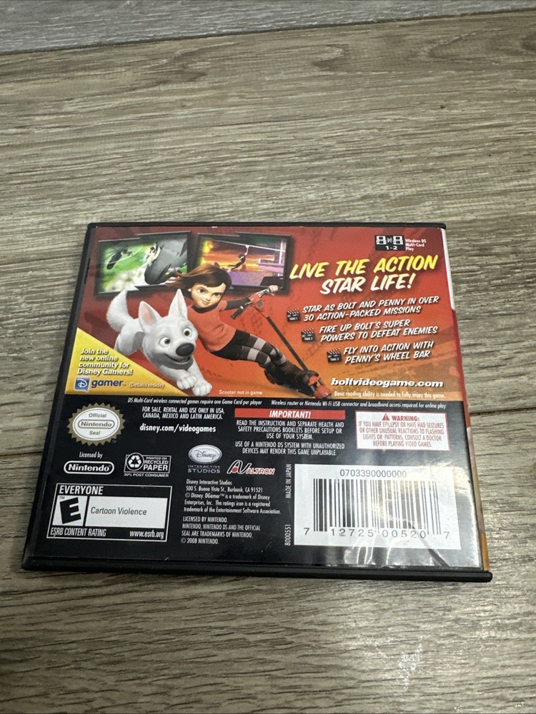 Walt Disney Bolt (Nintendo DS) Case Only