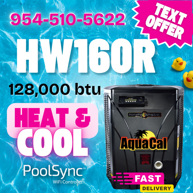 AquaCal HW160R Swimming Pool & Spa Heater - BEST PRICE GUARANTEED! Text or Call