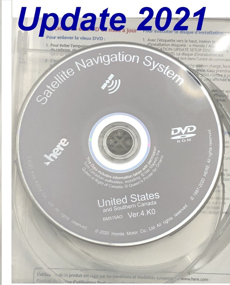 2021 white dvd map update mdx 2007 - 2009