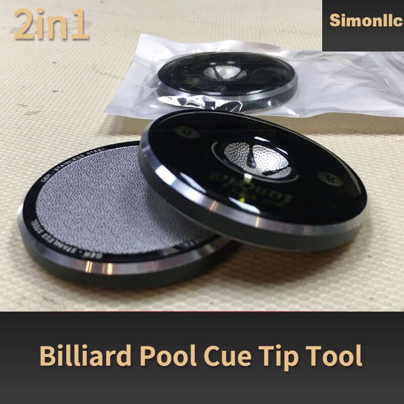 Billiard Pool Cue Tip Tool (Scuffer/Shaper/Aerator) Billiard Accessory 2in1