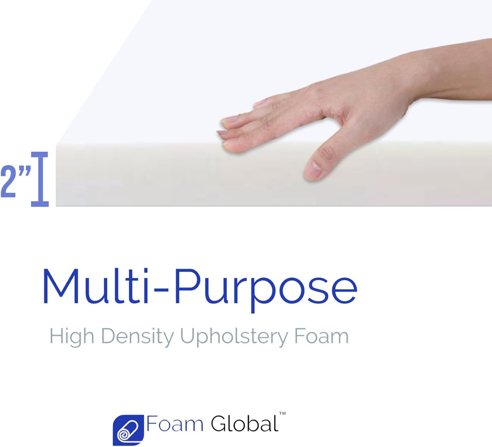 High Density Upholstery Foam, 2"X24"X72"