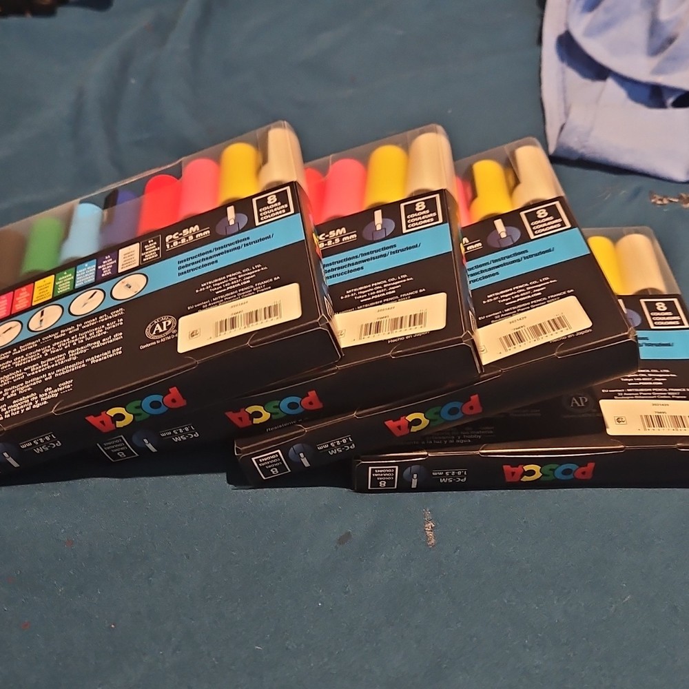 Uni PC-5M Multicolor Craft Markers 8 Pack