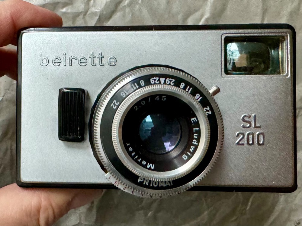Rare! Beier Beirette SL200 Silver - Camera SILVER - Beirette Viewfinder Camera