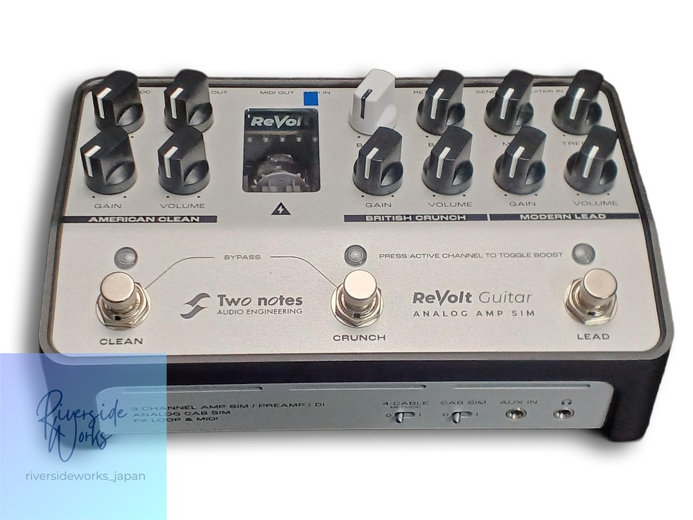 TWO NOTES Revolt Guitar Analog Amp Simulator Effects Pedal JP