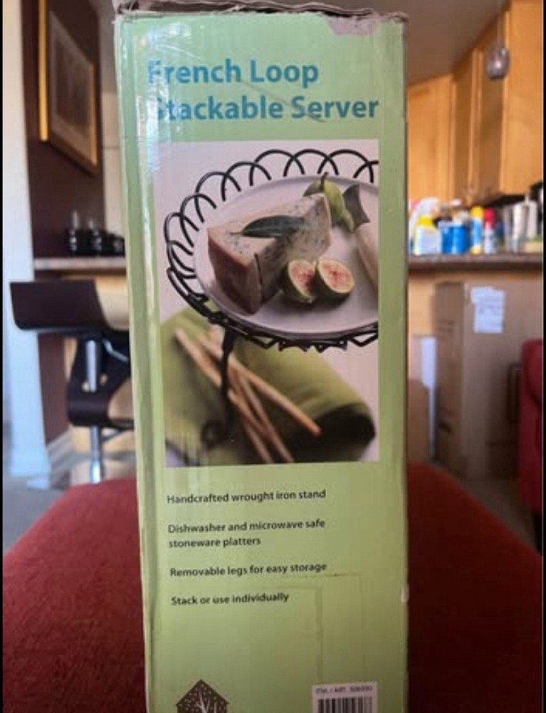 3 Tier French Loop Stackable Server by Mesa