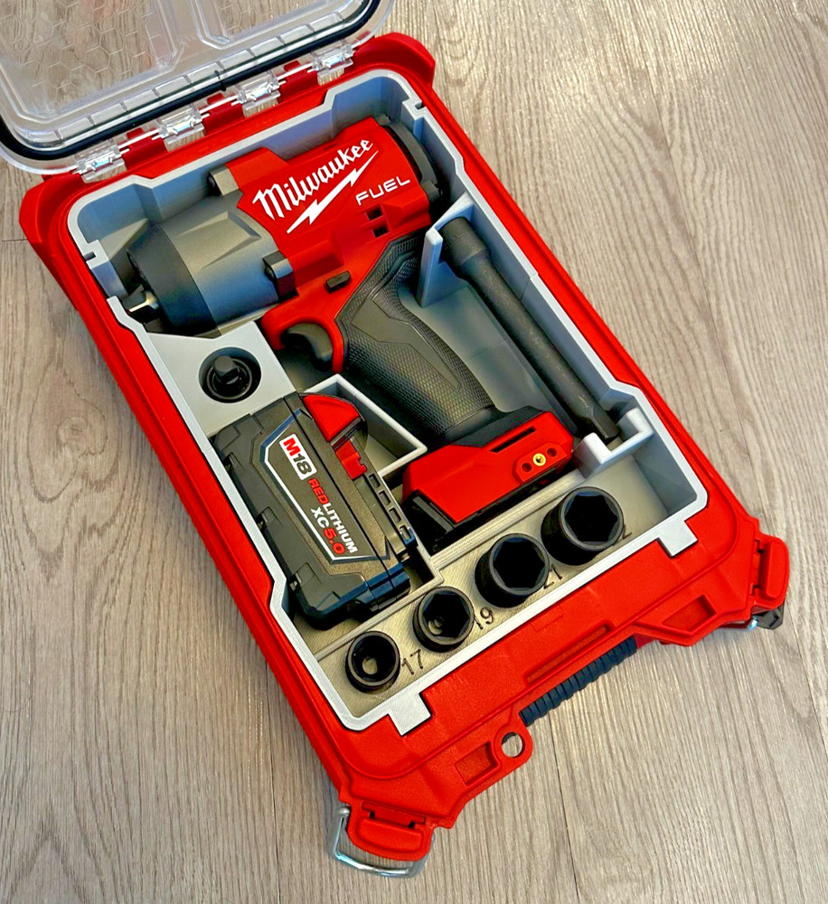 Milwaukee M18 Impact PACKOUT Insert Only: Socket Organizer, Roadside Lug-Nut Kit