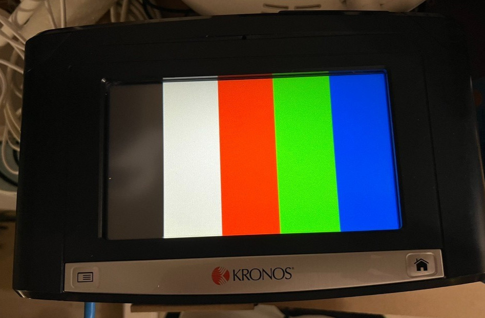 Kronos 8609100-007 InTouch 9100 Time Clock tested