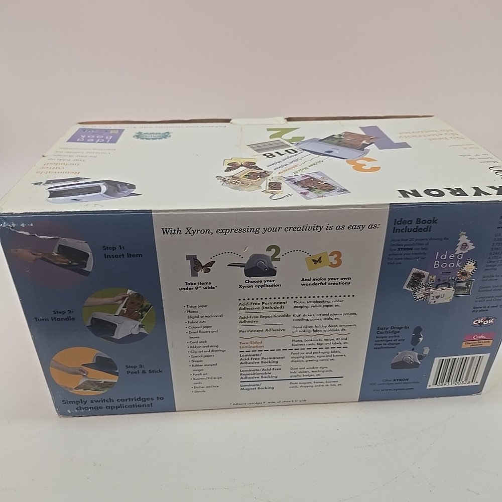 Xyron Model 900 Laminator Laminating Sticker Making Machine Label