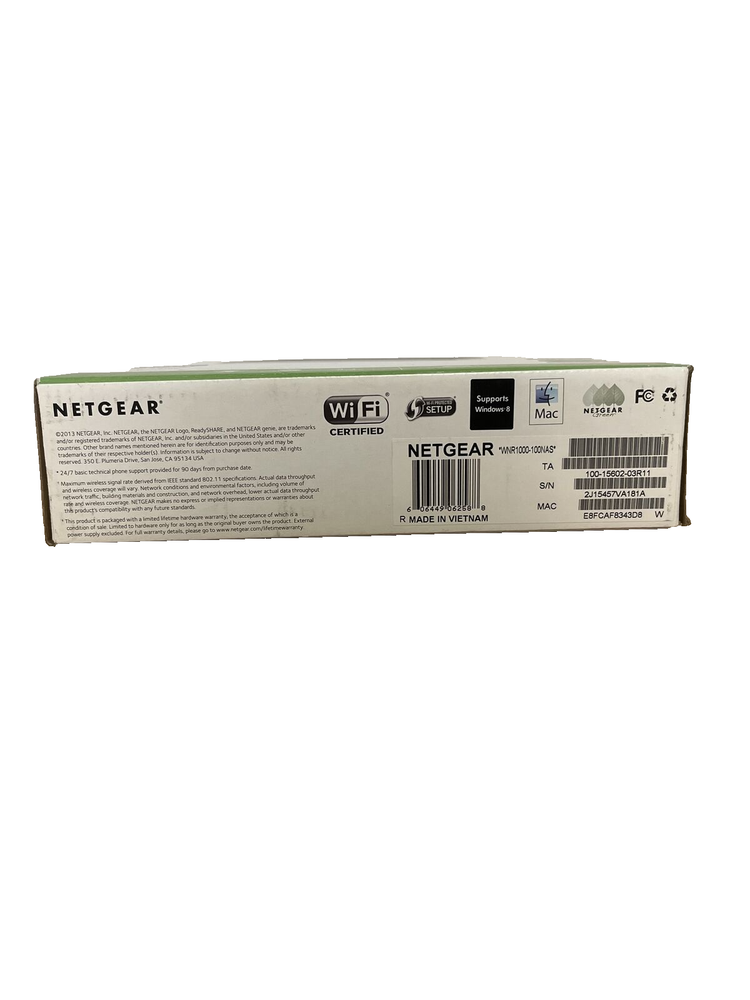 NetGear G54/N150 Wireless Router WNR1000