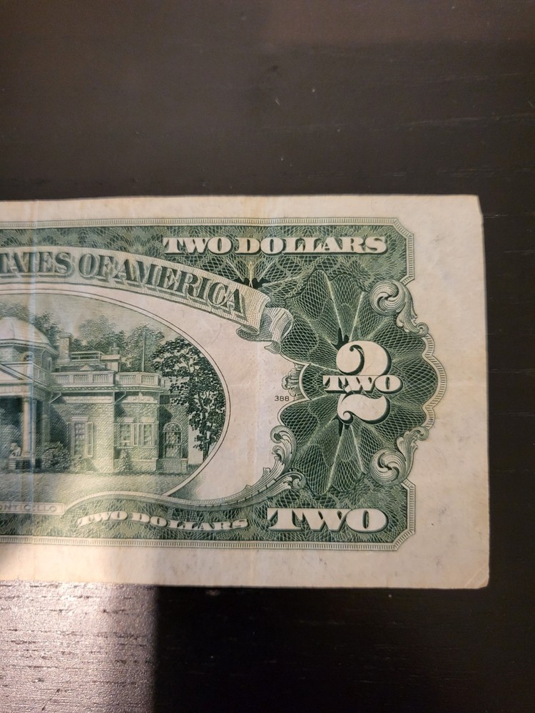 1928 G Two Dollar $2 Red Seal Note