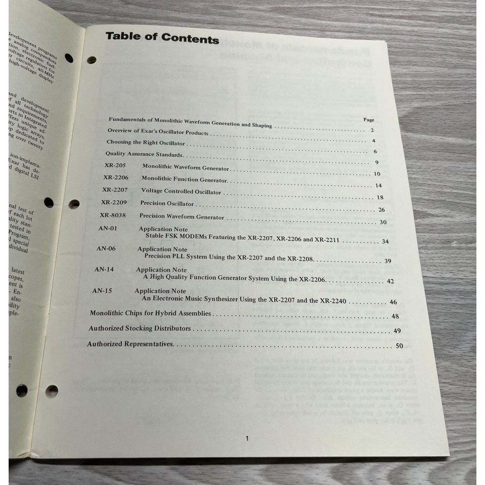 Exar Product Guide Applications and Function Generator Data Books Vintage 1970s