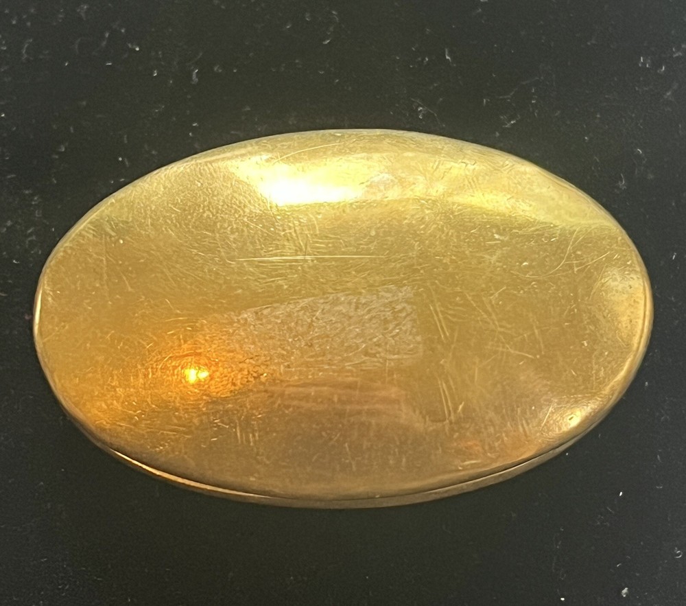 Antique WWI Trench Art oval Box