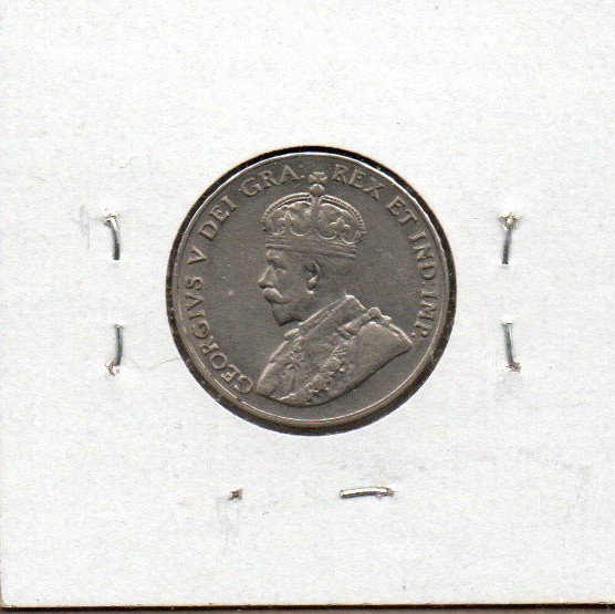 Canada Five Cents 1923 AU