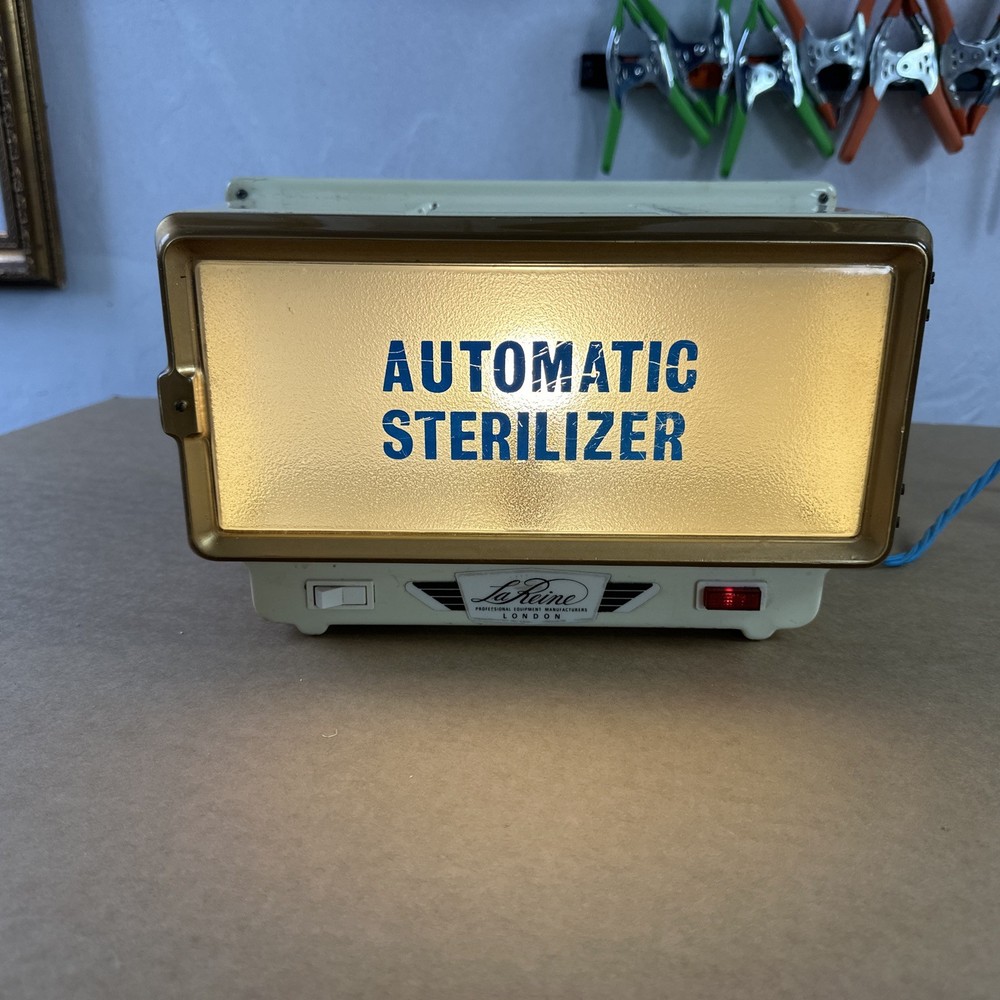 Lamp From Converted Barbers Automatic Sterilizer