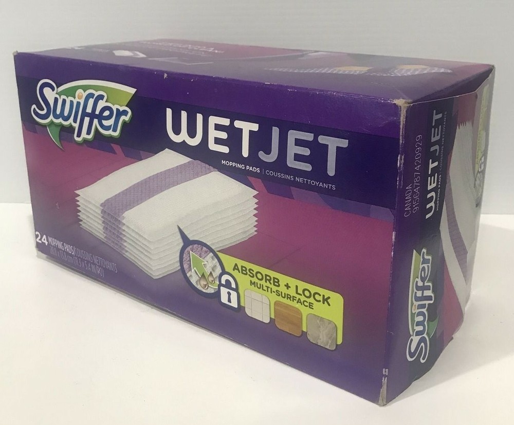 Swiffer WetJet Absorb & Lock Multi SurfacebFloor Cleaner Mop Refill Pad - 24
