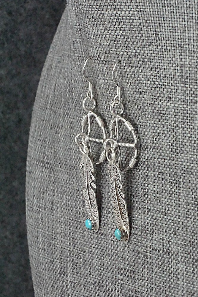 Turquoise & Sterling Silver Earrings - Sharon McCarthy