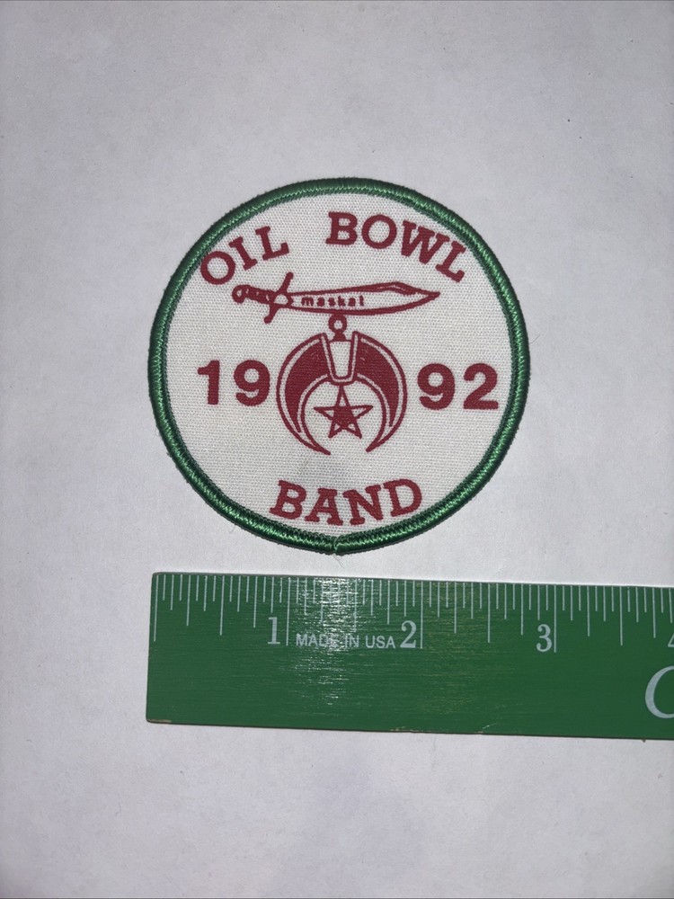 Oil Bowl Band 1992 Patch