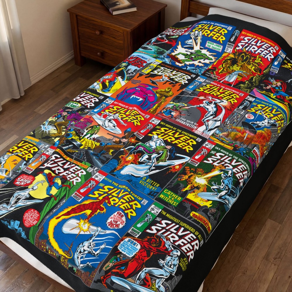 Silver Surfer Blanket - Classic Silver Age Art - Marvel Comics - Soft & Comfy