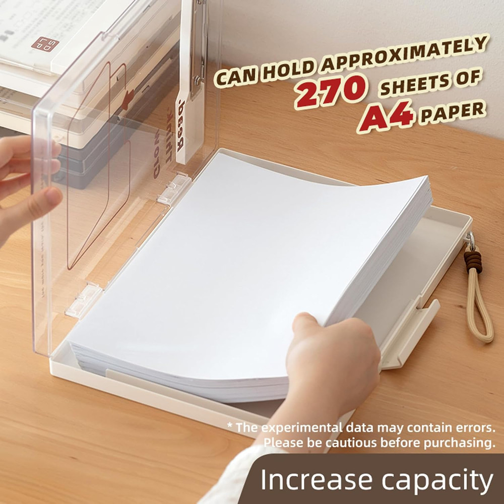 Reinforced Clipboard with Storage, Inner Plastic Folder Attached, Heavy Duty Pla