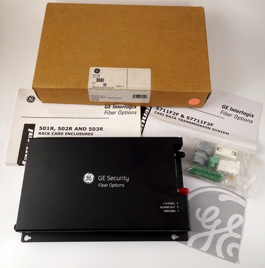 GE Security Interlogix 501R Rack Card Enclosure, New In Box