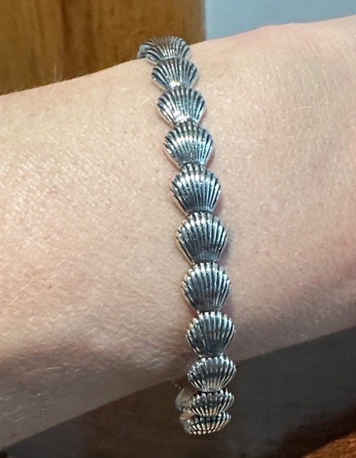 Cape Cod Scallop Shell Adjustable Cuff Bracelet NEW Gift Wrapped