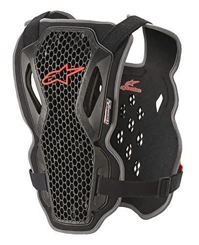6700421-13-M/L Bionic Action Chest Protector - Black/Red (Medium)/XL