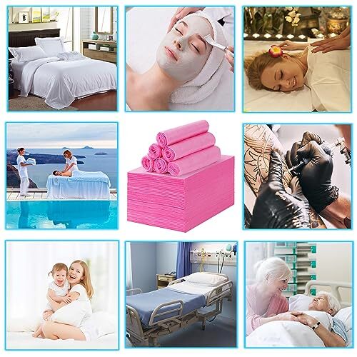 50 Pack Disposable Bed Sheets for Salon Massage Spa Table Cover