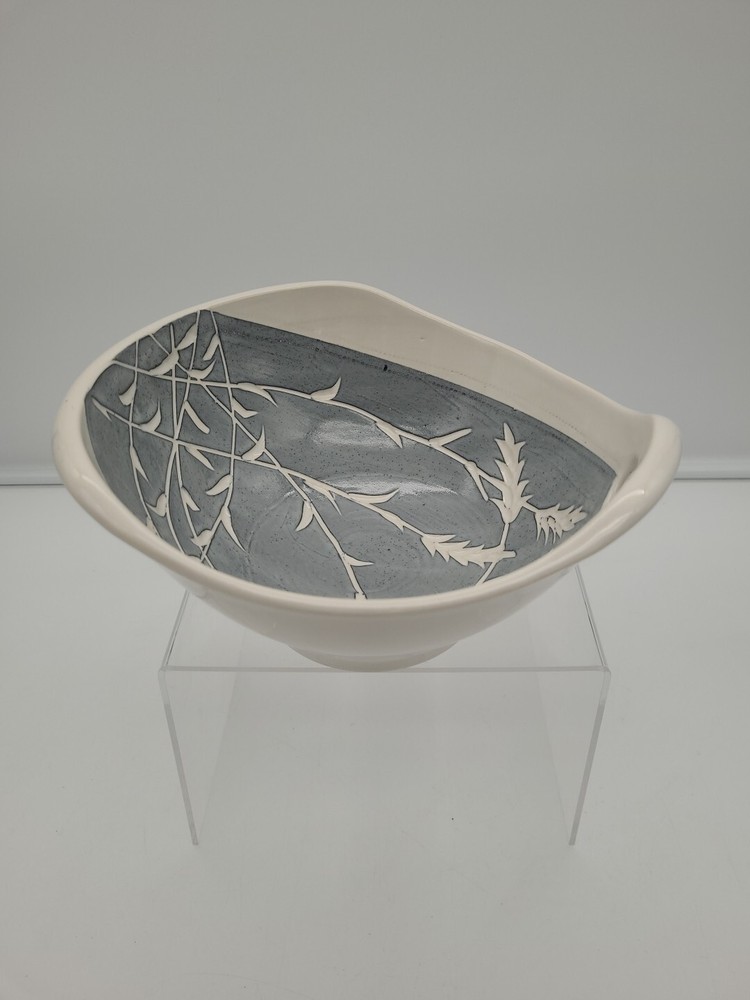 Mandy Henebry Pottery Bowl & Mug Signed Wheaton Grey