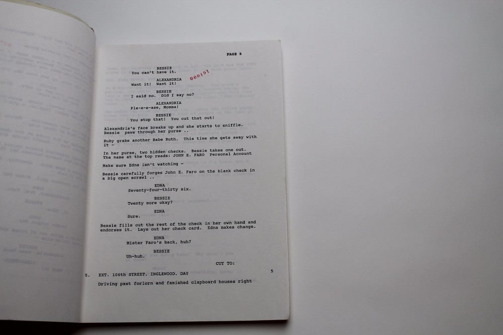 RUBY CAIRO / Robert Dillon 1991 Screenplay, LIAM NEESON suspicious plane crash