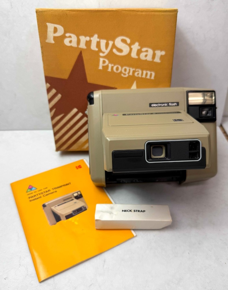 Party Star Program Instant Camera Original Box New Old Stock