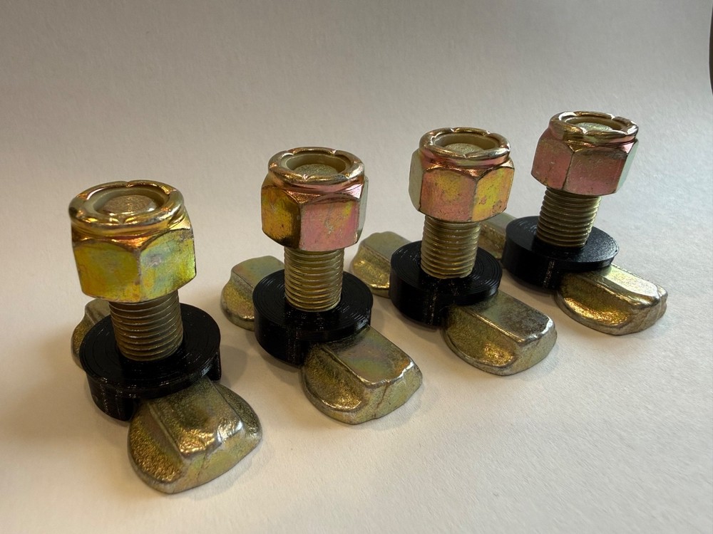 L-Track Low-Profile Locking Double Lug Tie Down L-Track Stud (4-Pack)