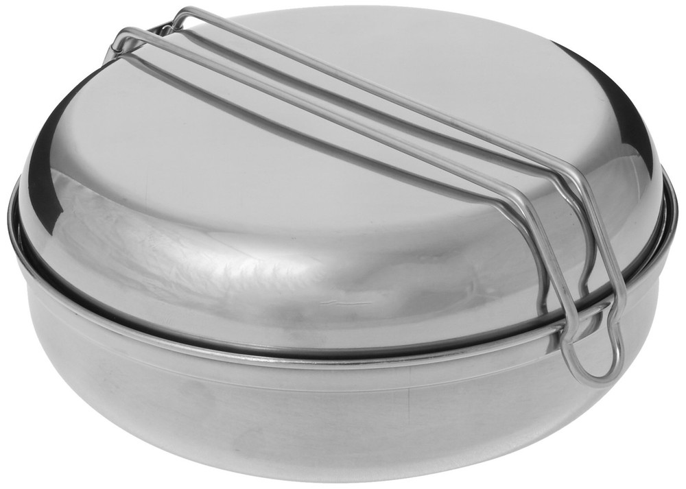 Olicamp Mess Kit - Lightweight Steel, Compact, 6pc Cookware Set